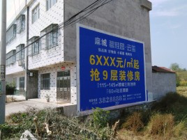  岐山墙体广告质量分析
