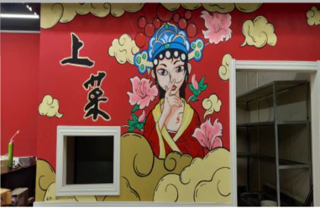  岐山墙体彩绘的发展和应用