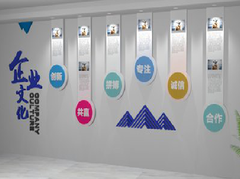  岐山企业文化墙需要传递什么办公文化？